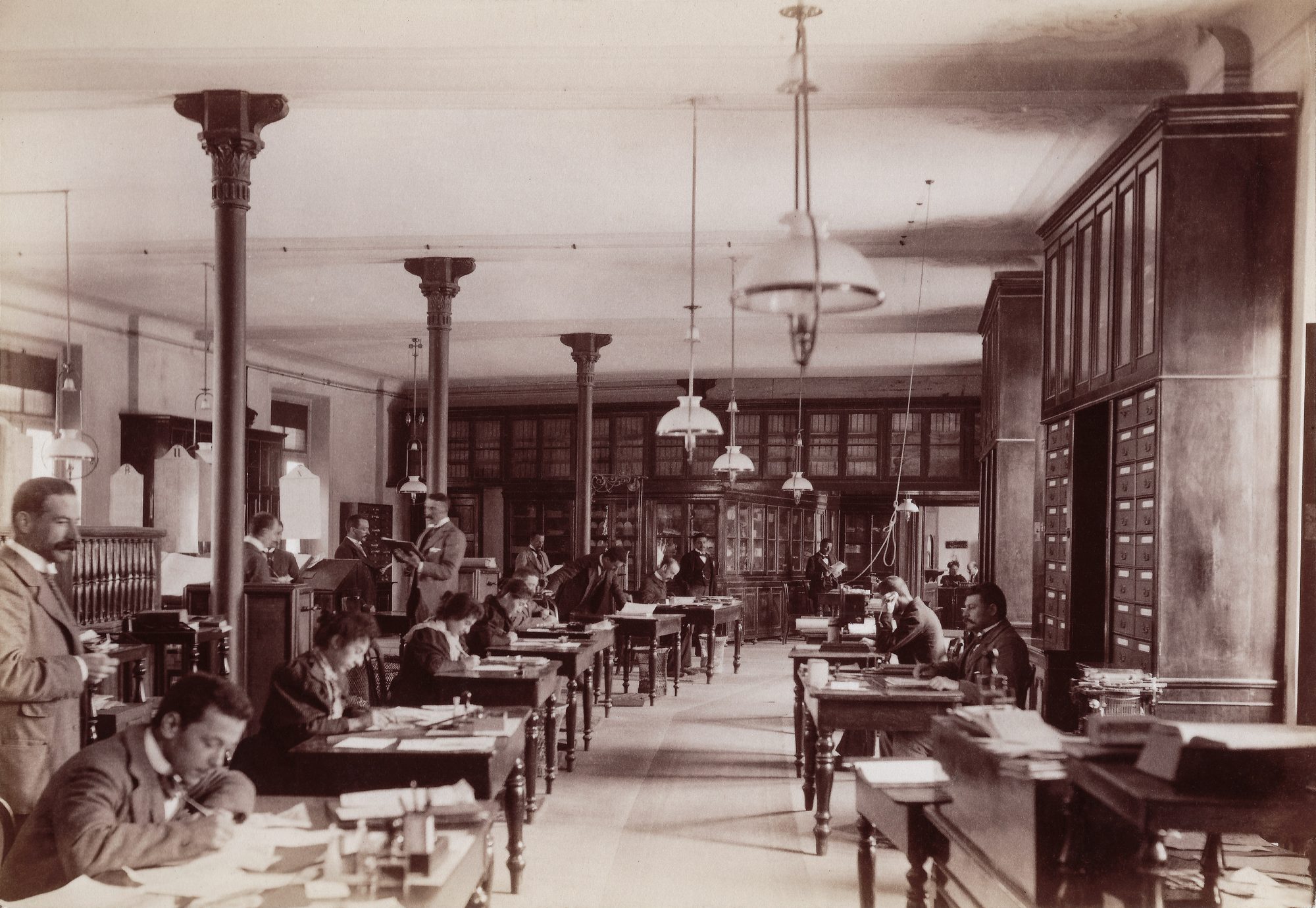 Gli uffici di Angelo Migone & C. al Corso Loreto, Milano, 1898